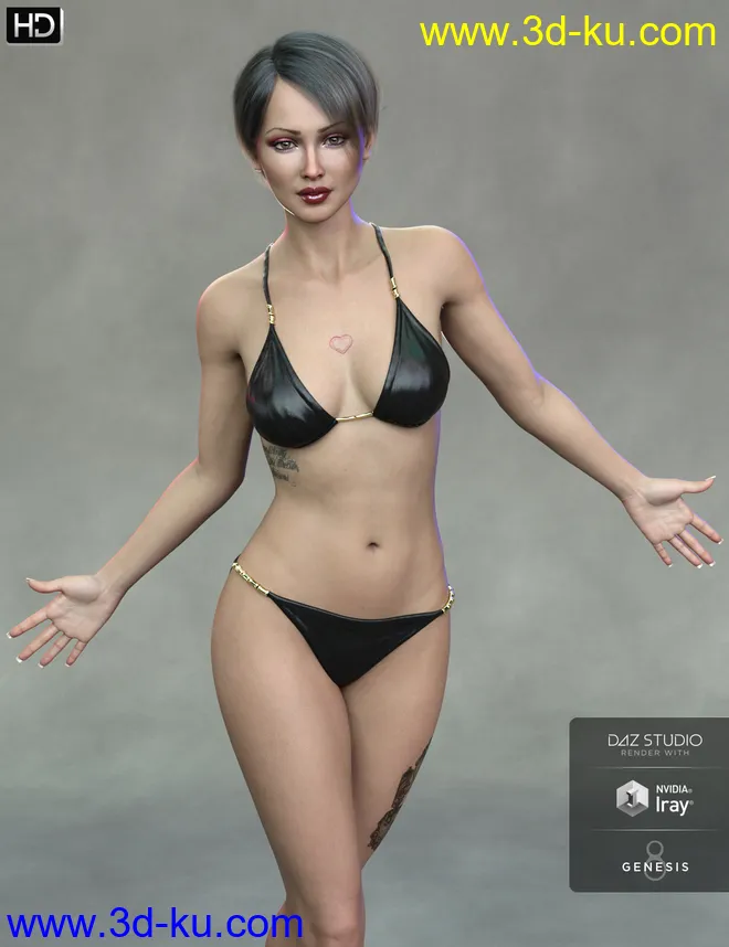 Ulrike HD for Genesis 8 Female模型的图片11