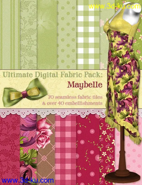 Ultimate Digital Fabric Pack Maybelle模型的图片1
