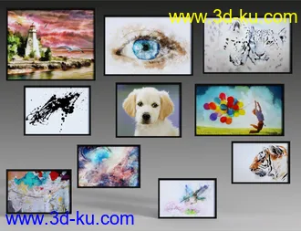 3D打印模型Ultimate Wall Painting Collection的图片