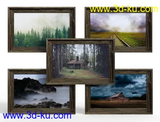 3D打印模型Ultimate Wall Painting Collection - Rustic的图片