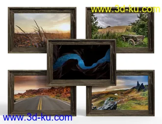 3D打印模型Ultimate Wall Painting Collection - Rustic的图片