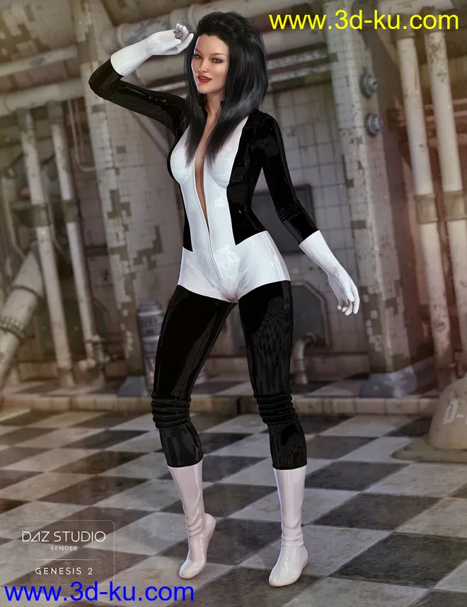 Ultra Bodysuit for Genesis 2 Female(s)模型的图片2