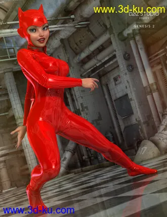 3D打印模型Ultra Bodysuit for Genesis 2 Female(s)的图片
