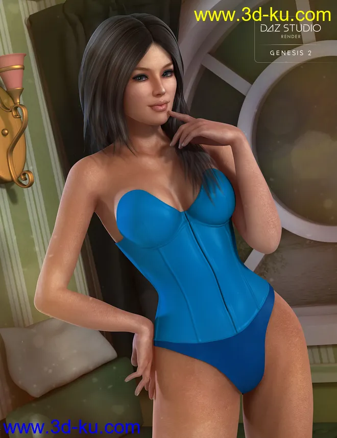 Ultra Bodysuit for Genesis 2 Female(s)模型的图片6
