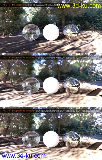 3D打印模型UltraHD IRAY HDRI With DOF - Parks and Creation II的图片