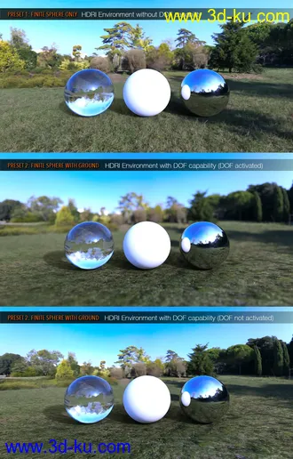 3D打印模型UltraHD IRAY HDRI With DOF - Parks and Creation II的图片