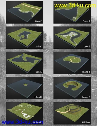 3D打印模型UltraScenery - Landscape Features Volume 1的图片