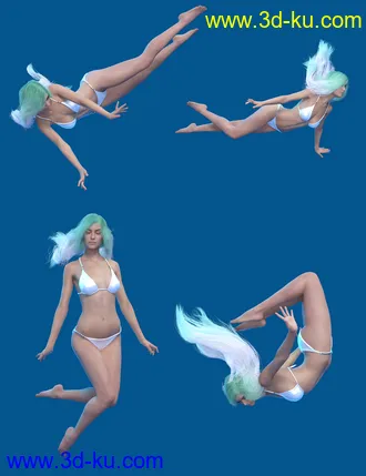 3D打印模型Underwater Poses for Genesis 8 Female的图片