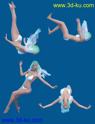 3D打印模型Underwater Poses for Genesis 8 Female的图片