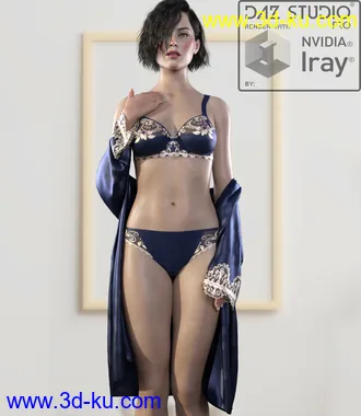 3D打印模型Une Petit Fleur dForce Clothing for G8F的图片