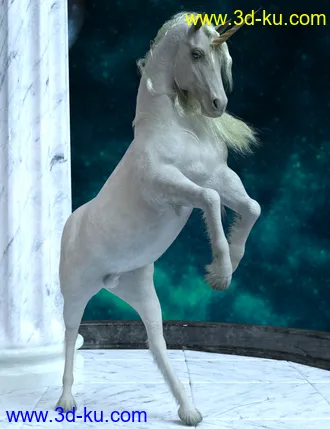 3D打印模型Unicorn Poses for Daz Horse 2的图片