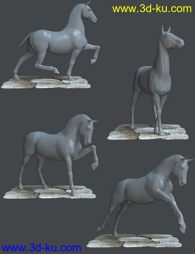 Unicorn Poses for Daz Horse 2模型的图片6