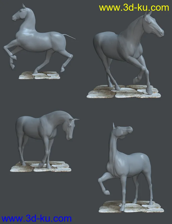 Unicorn Poses for Daz Horse 2模型的图片7