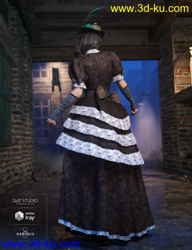 Universal Dress - Brass and Bows模型的图片6