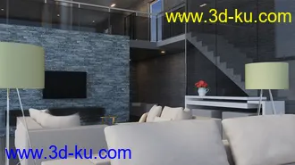 3D打印模型Upper Living Room的图片