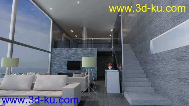 Upper Living Room模型的图片9