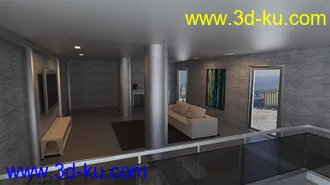 3D打印模型Upper Living Room的图片