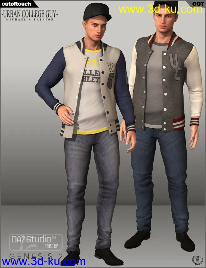 Urban College Guy Fashion for Genesis 2 Male(s)模型的图片2