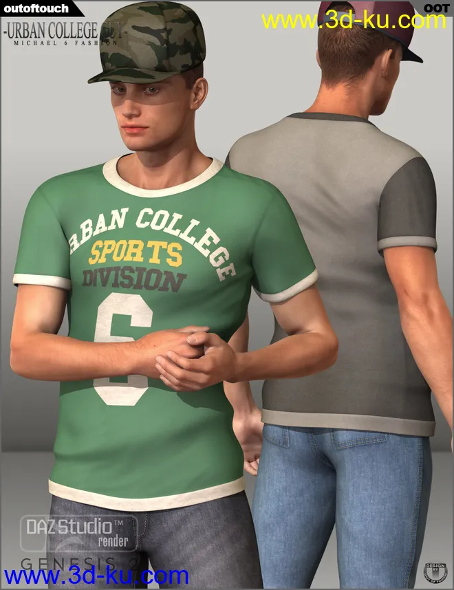 Urban College Guy Fashion for Genesis 2 Male(s)模型的图片4