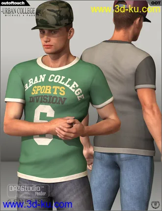 3D打印模型Urban College Guy Fashion for Genesis 2 Male(s)的图片