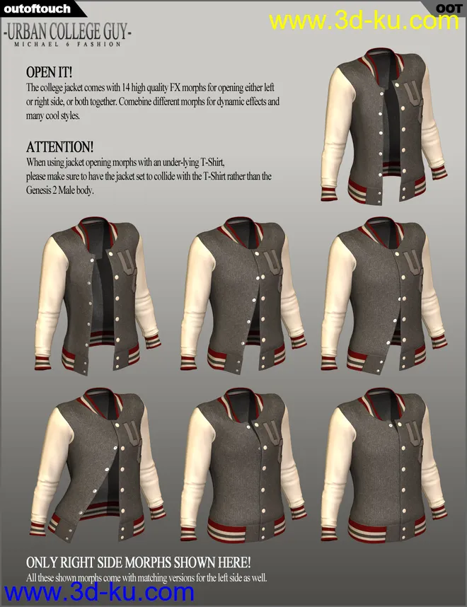 Urban College Guy Fashion for Genesis 2 Male(s)模型的图片7