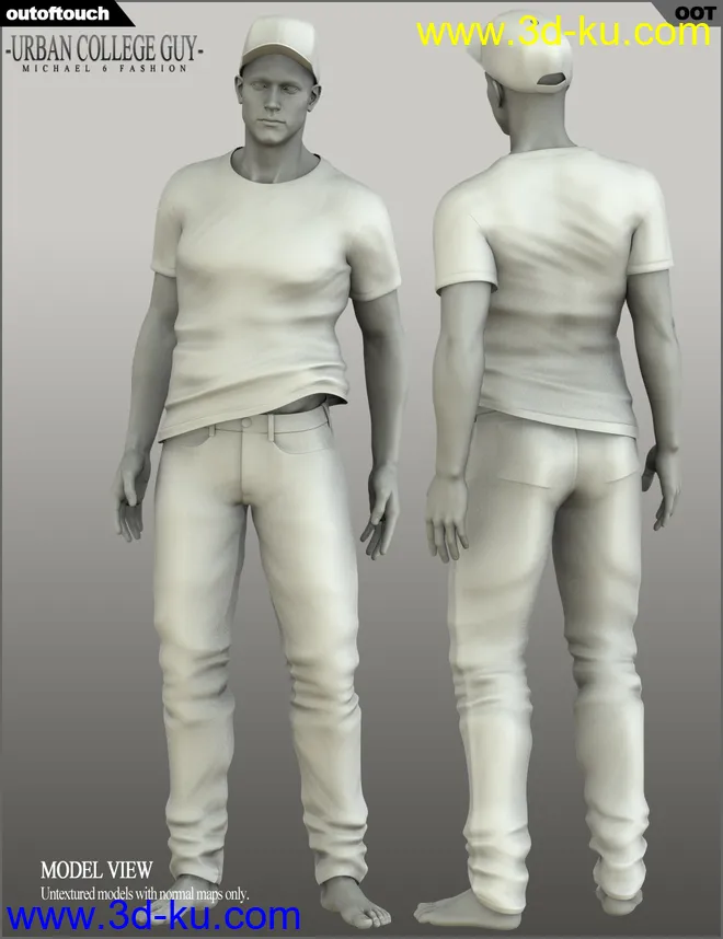 Urban College Guy Fashion for Genesis 2 Male(s)模型的图片8
