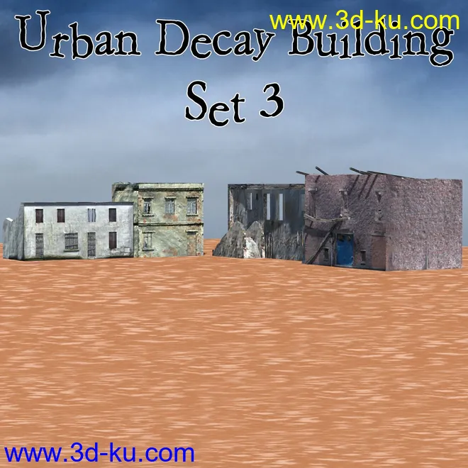 Urban Decay - Buildings Set 3 (for Poser)模型的图片1