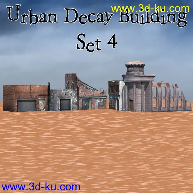 Urban Decay - Buildings Set 4 (for Poser)模型的图片1