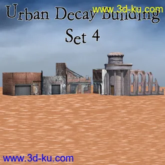 3D打印模型Urban Decay - Buildings Set 4 (for Poser)的图片