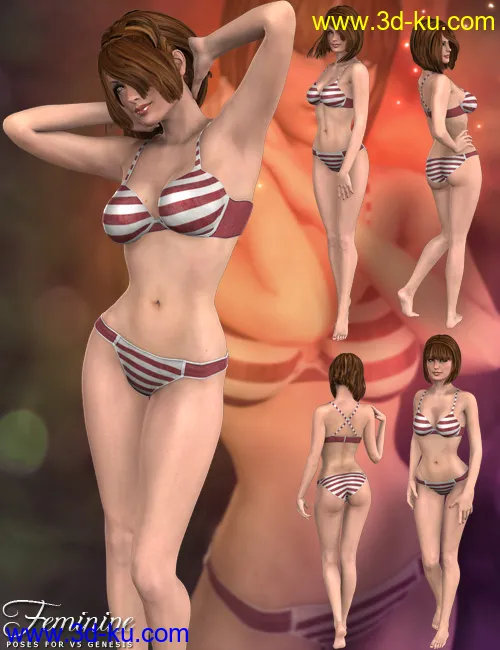 V5 Feminine Poses模型的图片1