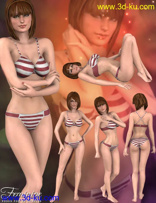 V5 Feminine Poses模型的图片3