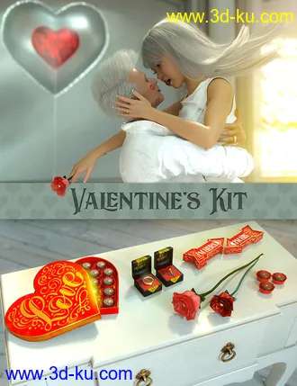 3D打印模型Valentine's Kit for Genesis 3 & 8的图片