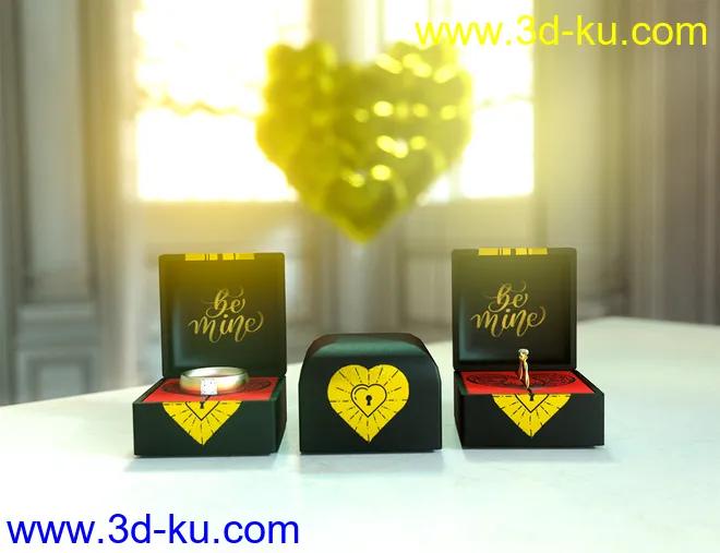 Valentine's Kit for Genesis 3 & 8模型的图片8