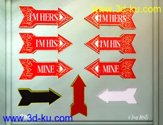 3D打印模型Valentine's Kit for Genesis 3 & 8的图片