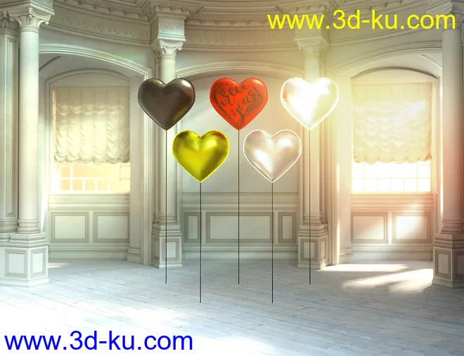 Valentine's Kit for Genesis 3 & 8模型的图片13