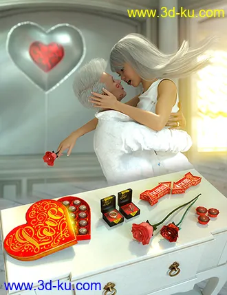 3D打印模型Valentine's Kit for Genesis 3 & 8的图片