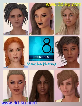 3D打印模型Variations for Genesis 8.1 Female的图片