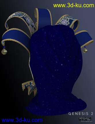 3D打印模型Venetian Mask for Genesis 2 Female(s)的图片