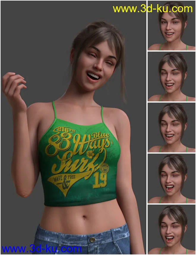 Venus Smile for Genesis 8 Female模型的图片2