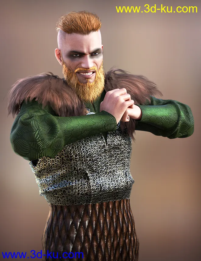 Viking Animations for Genesis 8模型的图片1