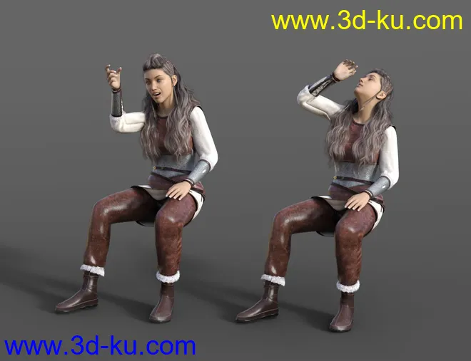 Viking Animations for Genesis 8模型的图片2