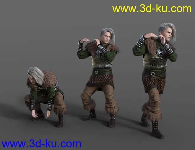 Viking Animations for Genesis 8模型的图片4