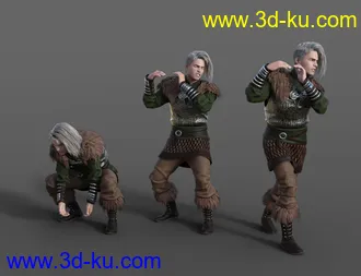 3D打印模型Viking Animations for Genesis 8的图片