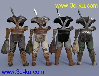 3D打印模型Viking Hunter Outfit Textures的图片