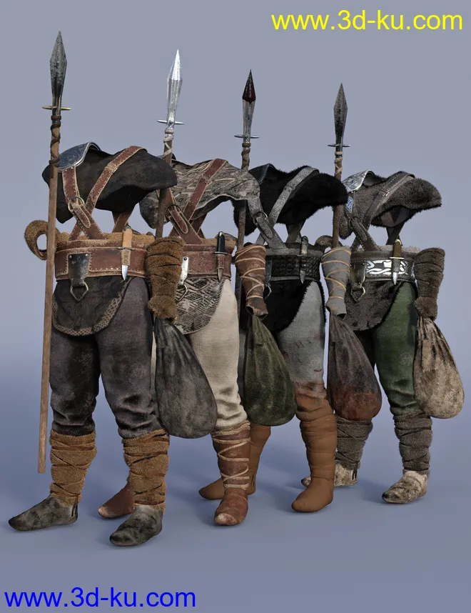 Viking Hunter Outfit Textures模型的图片3