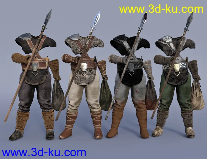 Viking Hunter Outfit Textures模型的图片4