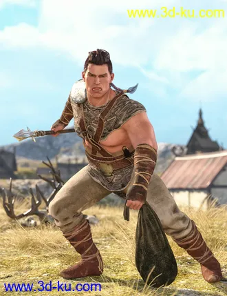 3D打印模型Viking Hunter Outfit Textures的图片