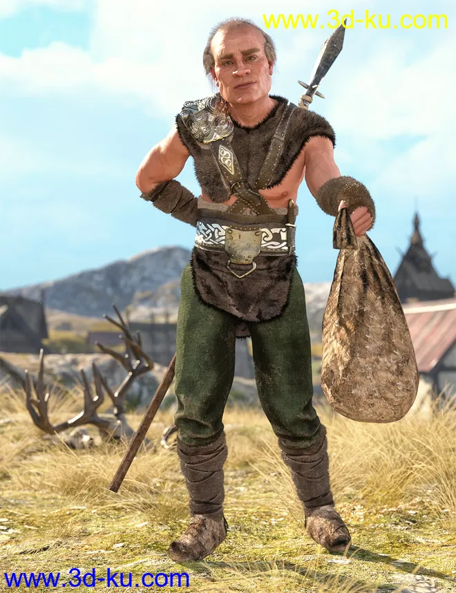 Viking Hunter Outfit Textures模型的图片8