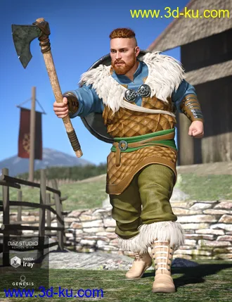 3D打印模型Viking Raider Outfit Textures的图片