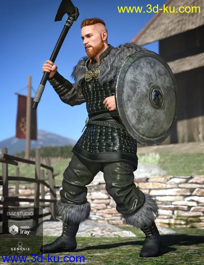 Viking Raider Outfit Textures模型的图片3